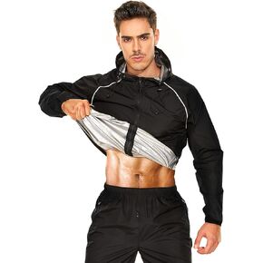 Sauna Suit for Men Weight Loss Sweat Sauna Jacket Gym Pants Boxing Exercise Workout Sauna Sweat Suits for Mens