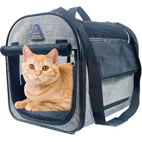 حامل الحيوانات الأليفة، حامل الكلاب، حامل القطط للحيوانات الأليفة الصغيرة والمتوسطة، حقيبة حمل الجراء للحيوانات الأليفة التي يصل وزنها إلى 16 رطلاً، حامل كيتي للسفر ناعم مع جوانب متينة وناعمة وقابلة للطي وجيدة التهوية ومريحة وقابلة للطي in Kuwait