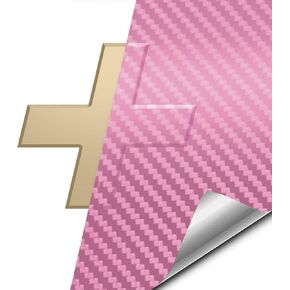 VViViD Auto Emblem Vinyl Wrap, Pink Magenta Chrome, Compatible with Chevy Bowtie Logo 11.8 Inches x 4 Inches Sheets (x2)