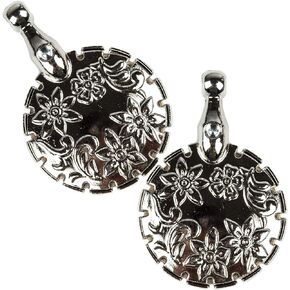 J.CARP 2Pcs Yarn Cutter Pendants, Dazzle Color Metal Thread Cutter Pendant for DIY Sewing Tools