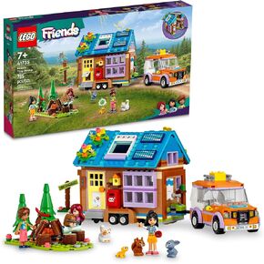 LEGO Friends Mobile Tiny House 41735, Forest Camping Dollhouse Pretend Play Set with Toy Car to Enjoy The Great Outdoors, Includes Leo & Liann Friendship Mini-Dolls, Gift Idea for Kids 7 Plus in Saudi Arabia