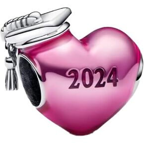 2024 Graduation Cap Charms Owl Charms for Women Bracelets Necklaces in 925 Sterling Silver,Mother's Day Birthday Christmas Gifts for Girls
