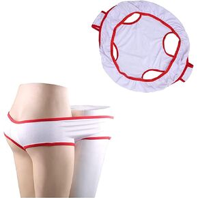A pair of underwear built for Create an active atmosphere.Fun Underwear Panties for Couples,Panties for Bachelorette Party,Briefs Gift for Parties. White
