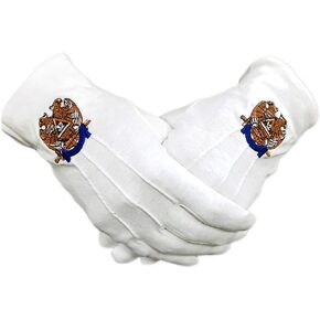 Masonic Scottish Rite 32nd Degree Cotton Gloves