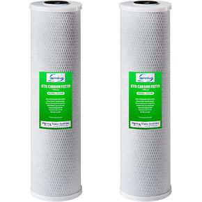 iSpring FC25B Whole House Water Filter Replacement Cartridge, CTO Carbon Block, 20" x 4.5"