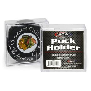 BCW 1-PH Hockey Puck Display Case Cube Square Holder
