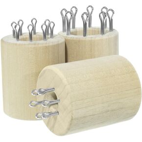 Paracord Planet Removable 4-Pin, 6-Pin, and 8-Pin Polar Wooden Double-Sided Paracord Knitting Spools – Create Consistent Paracord Weaves – Perfect for Micro, Nano, Type II and Type III Paracord
