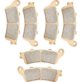 ZICOO VTX 1800 Sintered Front and Rear Brake Pads for Honda VTX1800, GL1800 Goldwing 1800, CBR1100XX Blackbird, Interceptor 800 VFR800F, ST1100, ST1300 ST 1300