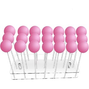 Cake pop Stand,21 Hole Clear Acrylic Lollipop Holder, Lollipop Sticks Weddings Baby Showers Birthday Parties Anniversaries Halloween