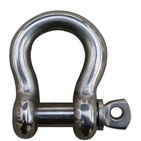 MarineNow US Type 316 Stainless Steel Bow Shackle with Over Size Screw Pin for Anchor, Towing, Off Road Recovery