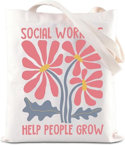 ENSIANTH Social Worker Appreciation Gift MSW Team Tote Bag Volunteer Gift Social Work Month Gift BSW Graduation Gift in Saudi Arabia