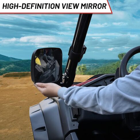 SAUTVS Adjustable Side Mirrors for Honda Pioneer 1000 16-24, High-definition Clear Wider Folding Exterior Side Rearview Mirror for Honda Pioneer 1000 2016-2024 Accessories, 2PC, Replace# 0SV05-HL4-202 in Saudi Arabia