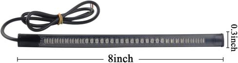 Sidaqi 40W 40-LED أضواء خلفية للدراجات النارية DC12V مع دعامة لوحة الترخيص، الفرامل المدمجة / DRL / إشارات الانعطاف استبدال أضواء الذيل لهارلي هوندا ياماها سوزوكي كاواساكي (مدخن) in Kuwait