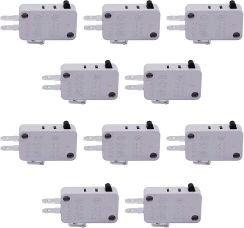 TWTADE / 10 قطع عالمية لباب الميكروويف وفريزر مايكرو الحد من سلسلة التبديل AC/DC 125V 250V V-15-1C25 Snap Action لـ Arduino in Saudi Arabia