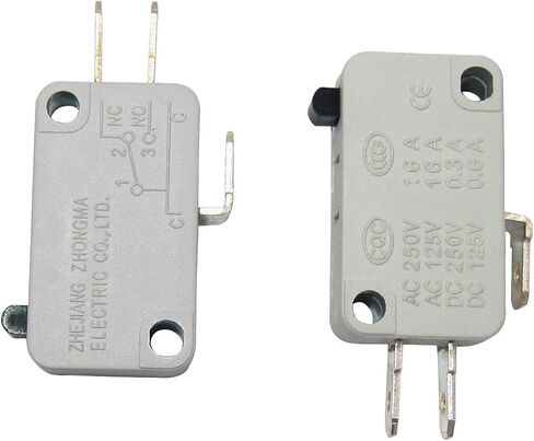 TWTADE / 10 قطع عالمية لباب الميكروويف وفريزر مايكرو الحد من سلسلة التبديل AC/DC 125V 250V V-15-1C25 Snap Action لـ Arduino in Saudi Arabia