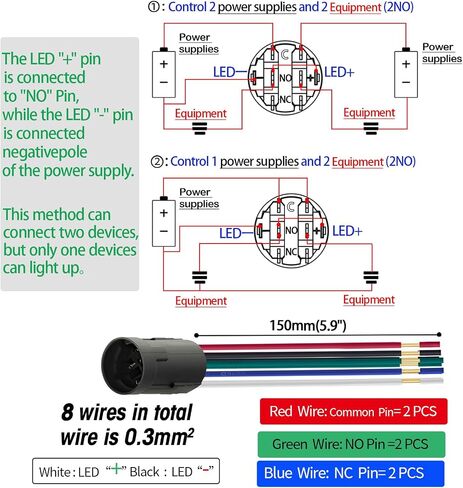 Rotary Switch 19mm in 3 Positions, Blue LED Light 12-24VDC, Lock Selection Switch 250V 2NO (Left Open, Middle Close, Right Open) in Saudi Arabia