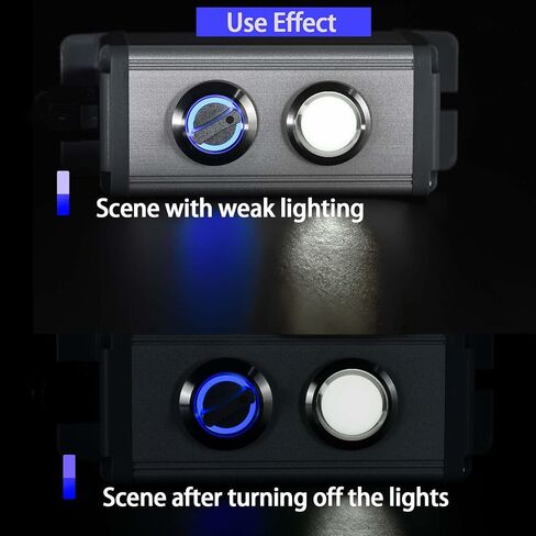 Rotary Switch 19mm in 3 Positions, Blue LED Light 12-24VDC, Lock Selection Switch 250V 2NO (Left Open, Middle Close, Right Open) in Saudi Arabia