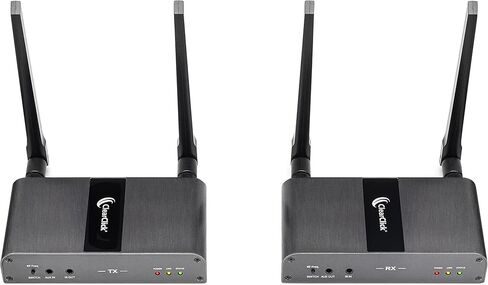مجموعة جهاز إرسال واستقبال ClearClick Extend+Expand اللاسلكي HDMI - 5 جيجا هرتز، نطاق يصل إلى 650 بوصة، نقل IR وUSB (جهاز إرسال واحد + مجموعة استقبال واحدة، يدعم 4 RX) in Kuwait
