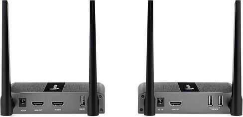 مجموعة جهاز إرسال واستقبال ClearClick Extend+Expand اللاسلكي HDMI - 5 جيجا هرتز، نطاق يصل إلى 650 بوصة، نقل IR وUSB (جهاز إرسال واحد + مجموعة استقبال واحدة، يدعم 4 RX) in Kuwait