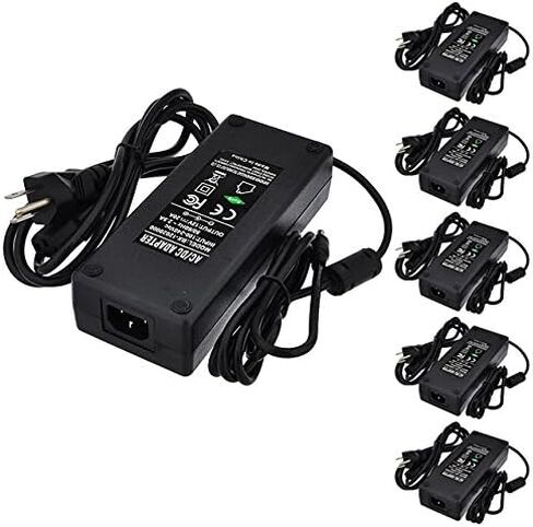 12V 20A 240W AC/DC Power Adapter with 5.5x2.5mm DC Plug and 2.1mm Adapter, Black, 3262-12V in Kuwait