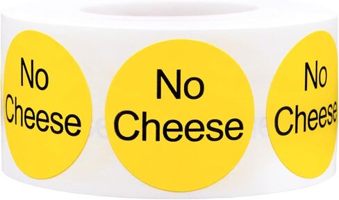 Yellow with Black Carne Asada Circle Dot Adhesive Stickers, 1 Inch Round Labels, 500 Total Stickers in Saudi Arabia