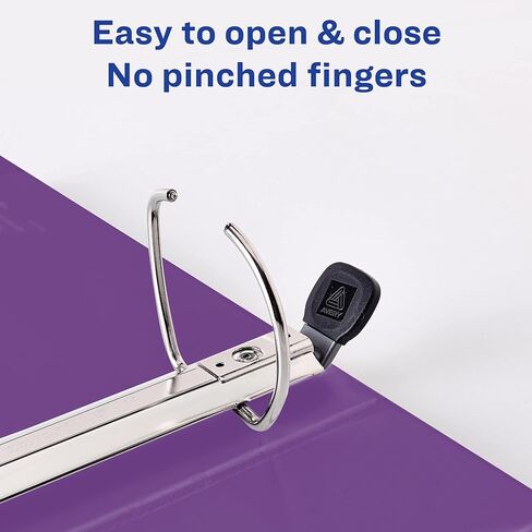 Avery Heavy-Duty View 3 Ring Binder, 4 Inch One Touch EZD Rings, 4.5 Inch Spine, 1 Purple Binder (79813) in Saudi Arabia