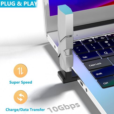 4 حزمة 10 جيجابت في الثانية USB 3.1 ذكر إلى أنثى محول الزاوية اليمنى لأعلى ولأسفل زاوية 90 درجة USB 3.0 موصل يدعم 3A شحن سريع للكمبيوتر، الكمبيوتر الشخصي، سطح المكتب، الكمبيوتر المحمول، محور USB، شاحن USB in Kuwait