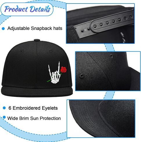 قبعات مسطحة للرجال قبعات Snapback للرجال قبعة بيسبول للرجال قبعة Snapback سوداء مناسبة للنساء in Saudi Arabia