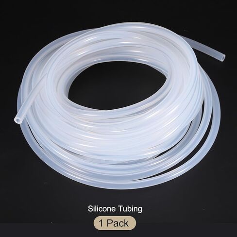25ft 1/8 "ID x 1/4" OD أنابيب السيليكون واضحة 3 مم × 6 مم أنابيب بلاستيكية صناعية خراطيم السيليكون النقي لمضخة سيفون استنزاف تخمير in Saudi Arabia