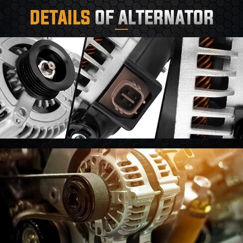 Alternator Replacement Compatible with 2012 2013 2014 2015 Toyota Camry, 2009-2012 RAV-4, 2011-2016 Scion tC Replace 27060-0V010-84, 11402, 104210-2270, 210-0722, 9664219-227 in Saudi Arabia
