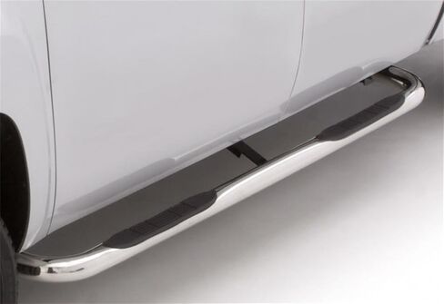 Lund 22669401 Polished Stainless Steel 3" Round Bent Nerf Bars for 1999-2016 Ford F-250/F-350/F-450 Super Duty with SuperCab in Saudi Arabia