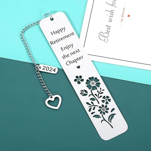 Retirement Gifts for Women Men 2024 Happy Retirement Gifts for Her Friends Teacher Retirement Gifts for Women Men 2024 Retirement Bookmark Gifts for Women Men Christmas in Saudi Arabia