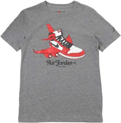 قمصان وتي شيرتات رياضية للأولاد من Jordan Aj1 Takeoff مقاس XL، اللون: رمادي/أحمر/أبيض in Kuwait