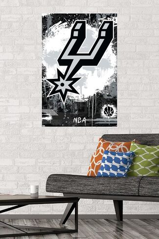 Trends International NBA San Antonio Spurs - Maximalist Logo 23 Wall Poster in Saudi Arabia