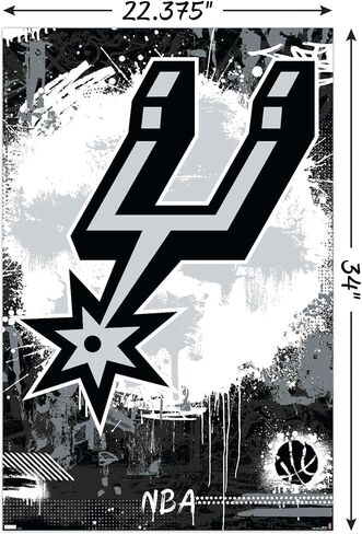 Trends International NBA San Antonio Spurs - Maximalist Logo 23 Wall Poster in Saudi Arabia