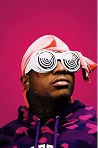ملصق ملفوف لقناع التزلج BRO Mart The Slump God Rapper مقاس 12 × 18 بوصة in Kuwait