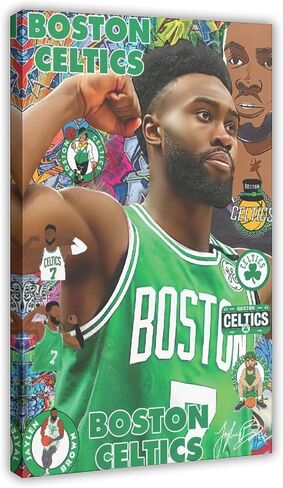 BAOGELI Larry Bird Poster Basketball Picture Canvas Poster Wall Art Decor Print Picture Paintings for Living Room Bedroom Decoration Unframe:12x18inch(30x45cm) in Saudi Arabia