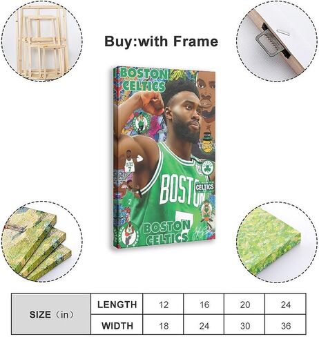 BAOGELI Larry Bird Poster Basketball Picture Canvas Poster Wall Art Decor Print Picture Paintings for Living Room Bedroom Decoration Unframe:12x18inch(30x45cm) in Saudi Arabia