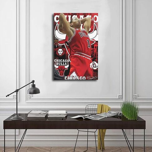 BAOGELI Larry Bird Poster Basketball Picture Canvas Poster Wall Art Decor Print Picture Paintings for Living Room Bedroom Decoration Unframe:12x18inch(30x45cm) in Saudi Arabia