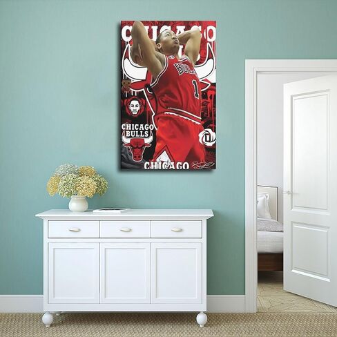 BAOGELI Larry Bird Poster Basketball Picture Canvas Poster Wall Art Decor Print Picture Paintings for Living Room Bedroom Decoration Unframe:12x18inch(30x45cm) in Saudi Arabia