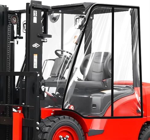 غطاء رافعة شوكية، غطاء مطر للرافعة الشوكية بسعة تصل إلى 6000 رطل، نافذة شفافة من البولي فينيل كلوريد مقاومة للرياح ومقاومة للماء، حاوية كابينة رافعة شوكية شفافة عالمية (سعة أكثر من 6000 رطل، ملاءمة عالمية) in Kuwait