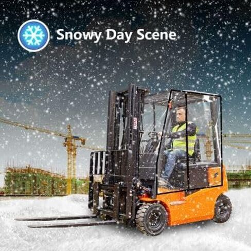 غطاء رافعة شوكية، غطاء مطر للرافعة الشوكية بسعة تصل إلى 6000 رطل، نافذة شفافة من البولي فينيل كلوريد مقاومة للرياح ومقاومة للماء، حاوية كابينة رافعة شوكية شفافة عالمية (سعة أكثر من 6000 رطل، ملاءمة عالمية) in Kuwait