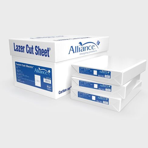 ورقة مقطوعة بالليزر من Alliance مثقوبة مسبقًا، 19 فتحة GBC مقاس 8.5 × 11 بوصة، 20 رطل، 92 ساطع، 2500 ورقة in Kuwait