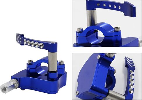 7/8 Universal Billet Throttle Thumb Assembly Compatible with Yamaha Banshee Raptor 350 660 700 HD TRX 400EX 250/450R Suzuki LTR450 250 500 LTZ400 250 500R Kawasaki Blue in Saudi Arabia