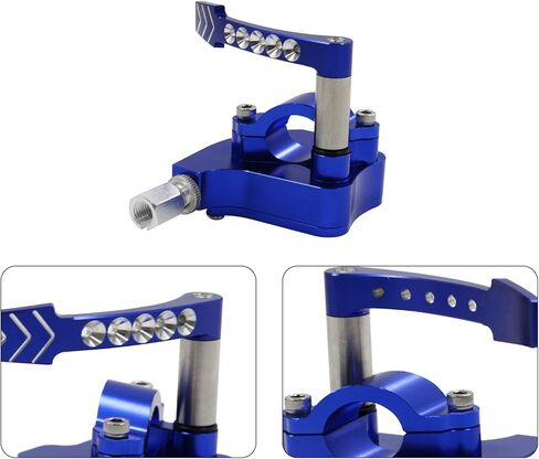 7/8 Universal Billet Throttle Thumb Assembly Compatible with Yamaha Banshee Raptor 350 660 700 HD TRX 400EX 250/450R Suzuki LTR450 250 500 LTZ400 250 500R Kawasaki Blue in Saudi Arabia
