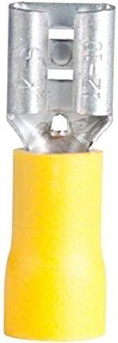 Gardner Bender 21-145F Electrical Disconnect Terminal, 12-10 AWG, Insulated Barrel, Crimp Connection, Female, Yellow in Saudi Arabia
