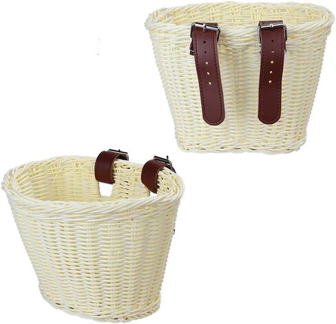 Bike Basket Bell Tassel Streamer Set for Girls, Bicycle 4Pcs/Set Decoration Accessories (Basket + Bell + Streamer + Wheel Spoke) in Saudi Arabia