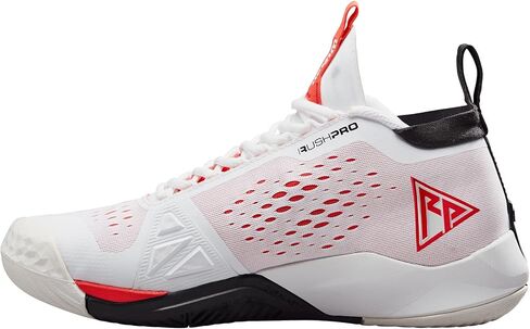 WILSON Rush Pro Tour Mid Mens Tennis Shoes - White/Black/Red/D Medium / 13.0 in Saudi Arabia