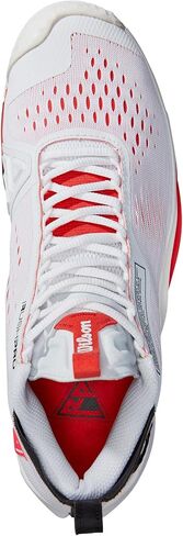 WILSON Rush Pro Tour Mid Mens Tennis Shoes - White/Black/Red/D Medium / 13.0 in Saudi Arabia
