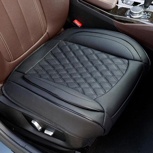 2 Pack Car Seat Covers Luxury Bottom Seat Cover,Front,Fully Wrapped with Storage Pocket,Waterproof and Anti-Slip,Fit 95% Vehicles（Beige） in Saudi Arabia